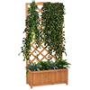 Flur Nymphea Fioriera Da Giardino Con Pannello Grigliato In Legno 100X62X23 CM