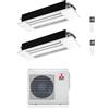 Mitsubishi CONDIZIONATORE MITSUBISHI DUAL SPLIT CASSETTA 1 VIA MLZ-KP 9000+12000 BTU INVERTER MXZ-2F53VF5 A+++