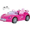 PEG PEREGO TOYS Auto Elettrica di Barbie 12V con Sedile in Similpelle, Luci LED, Portiere Apribili, Rosa
