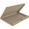 SCATOLE 1 ONDA AVANA AUTOMONTANTE FUSTELLATA 25,5X16X2