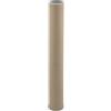 TUBO ALTEZZA CM 50 DIAMETRO CM 6 CON 2 TAPPI INSERITI