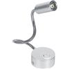 Fafeicy Lampada da Lettura LED a Parete con Collo di Cigno Regolabile, Luce Bianca Fredda per Camera da Letto, Interruttore On/Off, Lampada da Parete Moderna per Soggiorno e Studio