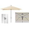 Glatz Ombrellone Palo Centrale Alu-Smart Easy 250 x 200 20600252171 GLATZ