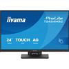 iiyama ProLite T2454MSC-B3AG Touchscreen InCell PCAP da 24 a 10 punti con tecnologia IPS, rivestimento antiriflesso e supporto flessibile