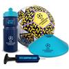 SUN&SPORT Set calcio uefa champions league con pallone e accessori