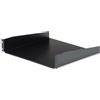 StarTech.com Scaffale Server Rack 2U, Scaffale a sbalzo Universale 19 per rack e armadi di rete, Acciaio resistente, Capacità 20kg, Vassoio profondo 41cm, Nero (CABSHELF)