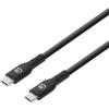 Manhattan Cavo da USB-C a USB-A, maschio-maschio, nero, 480 Mbps (USB 2.0), 1 m