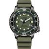 Citizen Orologio analogico da uomo Eco-Drive con elastico Promaster Marine, verde, misura unica, cinghia