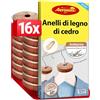Aeroxon Antitarme Per Armadi Vestiti - 2x8 Anelli Protettivi contro le Tarme dei Vestiti, Protezione Naturale per Armadi, Antitarme Legno con Fresco Profumo di Legno di Cedro