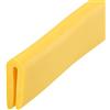 sourcing map Bordo Trim U Seal Giallo Gomma Plastica U Canale Bordo Protector Adatto 1/256 '' - 3/64' Bordo 3 Piedi Lunghezza