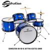 Soundsation JDK100-BL blu batteria acustica junior per bambini 5 pezzi