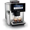 SIEMENS Macchina da caffè EQ900 TQ903D03, controllo app, display full touch, modalità barista, aromaBoost, riduzione del rumore, pulitura automatica del vapore, 1500 W, acciaio inox