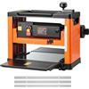 VEVOR Pialla a Spessore a 3 Lame, 330 mm Larghezza, Banco Elettrico Motore da 2000 W e 23500 Giri/min, Doppi Rulli, Protezione Eccessiva, a Velocità Singola, per Legno Duro e Tenero