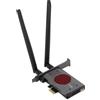 Yanmis Scheda PCIe WiFi 7 per PC Desktop, BE200 8774Mbps, Scheda di Rete Wireless, Adattatore Wireless PCIe a 3 Bande con Doppia Antenna Ad Alto Guadagno da 5dBi, Bassa Latenza,