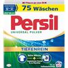 Persil Detersivo universale in polvere (75 lavaggi), detersivo completo per bucato puro e freschezza igienica per la macchina, efficace da 20 °C a 95 °C