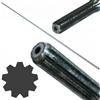 Marpol Asta di Trasmissione Interna 9 Denti Righe Ø8mm 153 cm per decespugliatore Tosaerba Ricambio