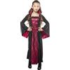Rubie's Rubies Costume Vampira Belladonna per bambina, abito con maniche a campana, licenza ufficiale, vampire, Dracula per Halloween, feste, cosplay e carnevale