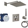 Grohe sistema doccia Grohe Grohtherm SmartControl con Rainshower 310 Mono Cube, grafite spazzolato - COLOR102