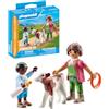 PLAYMOBIL DUO FERMIERE ET ENFANT + VEAU PLAYMOBIL PLL71803