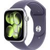 Apple Watch Series 11 2025 GPS 46mm Silver Aluminium Sport Band M/L Purple Fog