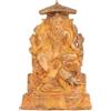 IS Fatto a Mano Vintage Finitura Ottone Indiano Dio Con Pavone Figurina Statua