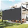 VEVOR Vela Ombreggiante con Protezione Solare, 305 x 366 cm, per Pergolato con Occhielli in Acciaio Inox, Telo Ombreggiante con Materiale HDPE, per Esterno Patio Giardino Cortile, Nero