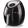 Ariete 4618 Airy Fryer XXL - Friggitrice ad Aria - Frigge 2,5 kg di Patatine Fritte - 5.5 Litri - Cottura Senza Olio e Grassi - 1800 Watt - Nero