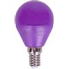 Aigostar Lampadina Led E14 G45 a sfera 4W Viola Aigostar
