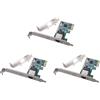 Glayent 3X 1000Mbps Gigabit Ethernet PCI Express PCI-e Scheda di Rete 10/100/1000M RJ45 Convertitore Adattatore LAN Controller di Rete