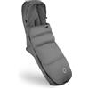Bugaboo Thermolite Performance Sacco a Pelo da Passeggino o Carrozzina, Inserto Rimovibile, Protezione Scarpe, Cerniere Impermeabili, Imbottitura Calda - Moon Grey
