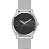 GUESS Orologio da uomo in acciaio inossidabile, argento, Classico