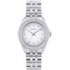 Breil, Collezione Hyper, Orologio Solo Tempo Donna, Orologio in Acciaio Lucido e Satinato, Lunetta con 30 Cristalli, Quadrante Bianco, Bracciale a Cinque Maglie Bilux, Chiusura Pulsanti, Cassa 36 mm