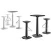 Plust Collection Sgabello alto con poggiapiedi TOOL STOOL Nero Perla di Euro3Plast