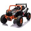 BricoShop24 Auto Elettrica 2 Posti per Bambini 24V Fuoristrada UTV Arancione