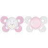 Chicco - Succhietto Comfort Rosa Silicone 0-6 Mesi - Ergonomico e Ortodontico