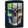 Zippo accendino 22A041 skull design antivento made in USA