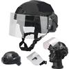 Koyheng Casco Tattico Mich 2000, Casco Softair ACH Regolabile con Protezione per Le Orecchie, Supporto NVG Anteriore e Guida Laterale