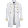 Militare da Uomo Frac Abito Giacca Smoking Costume Vittoriano Redingote Cappotto