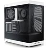 Hyte Case Torre Midi Y40 Bianco in Vetro Temperato con Ventole Preinstallate