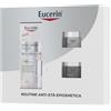 Eucerin Skincare Kit Routine Anti-Età Epigenetica, Cofanetto regalo donna beauty antirughe con Hyaluron-Filler Siero Viso Epigenetic Serum , Mini Crema Giorno SPF30 e Notte 1 pz Set