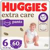 KIMBERLY-CLARK S.R.L.(HUGGIES) Huggies Extra Care Mutandina Taglia 6 Pannolini per Bambini (15-25Kg) Confezione da 60 Pannolini