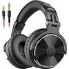 OneOdio Pro 10 Cuffie Over Ear, Cuffie Cablate con Shareporte Microfono, Jack 3,5 mm e 6,35 mm, Cuffie perRegistrazione, Mixaggio, Monitoraggio in Studio, DJ, Chitarra,Podcast, Cellulare, PC