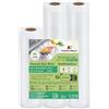 KitchenBoss Sacchetti Sottovuoto per Alimenti：3 Rotoli 20/28x300cm, Rotolo Sottovuoto Alimenti per Macchine Sottovuoto e Cottura Sous Vide, Buste Sottovuoto Goffati