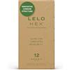 LELO Preservativi Biologici LELO HEX Realizzati in Lattice di Origine Biologica e Arricchiti con L-Arginina, Preservativi Ultra-Sottile 12 pack