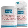 +LIFE Glutatione Liposomiale PiùLife - 250 mg per capsula - 100% Glutatione Forte Ridotto Puro con Tecnologia Liposomiale - Antiossidanti integratori, Detox, Difese dell'organismo - 60 Capsule Vegetali