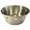 Porta pane tondo forato in acciaio inox cm 20 - Acciaio - Acciaio Inox