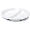 MPS Piatto bis in porcellana bianca cm 25,5 (4 pezzi) - Bianco - Porcellana Feldspatica