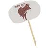 Segnalatori cottura carne 'ben cotta' (200 pezzi) - Carta,legno - Bianco Decoro Marrone,naturale