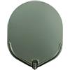 STILCASA Pala per pizza ovale stilcasa liscia in alluminio ossidato cm 41 - Alluminio Ossidato - Grigio Antracite