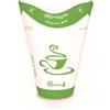 Bicchiere monouso butterfly in carta double wall bianca e verde cl 48 (20 pezzi) - Carta - Bianco,verde